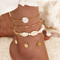 Řetízek Ankle Seashells