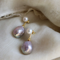 Elegantní náušnice Lilac s perlou