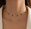 Smaragdgrön Hängande Halsband