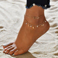 Řetízek na kotník s nekonečnem, perlami a hvězdami